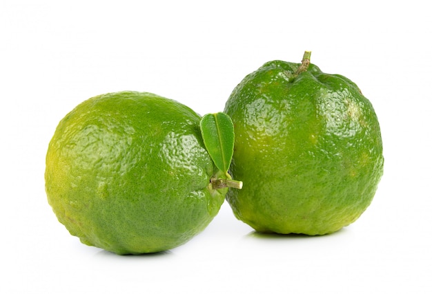 Citrus medica Linn on white background