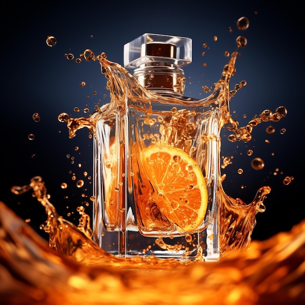 Citrus Radiance Crystal Clear Elegance in the Symphony of Orange Perfume