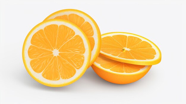 Citrus slice set High resolution 8K