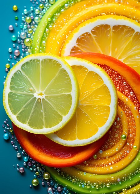 Photo citrus slices wallpaper