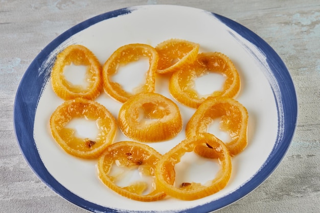 Citrus Zest Fresh lemon wedges on white plate in bright kitchen