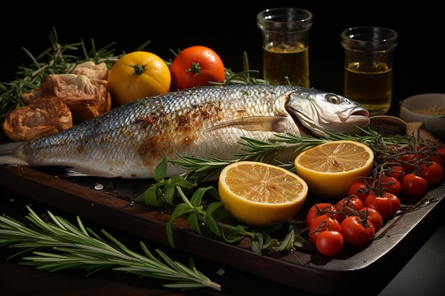 Citrusy sea bream fragrant rosemary a coastal culinary journey unfolds