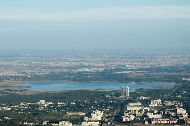 City aerial view