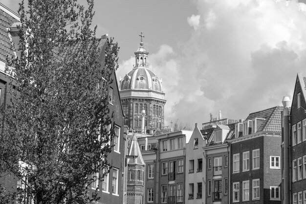 Photo the city of amsterdam in the netherlands