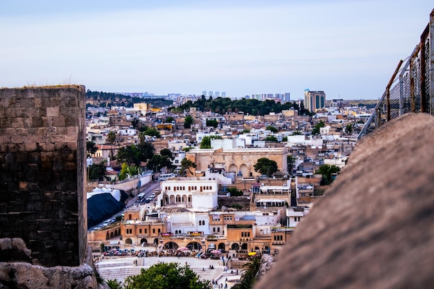 Foto la città di anlurfa a trkiye è una delle antiche città turistiche archeologiche