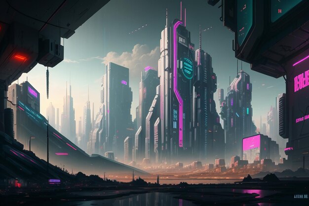 Page 100  Cyberpunk Landscape Images - Free Download on Freepik