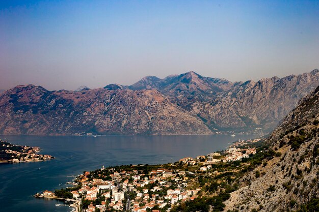 The city at Bay with red roofs