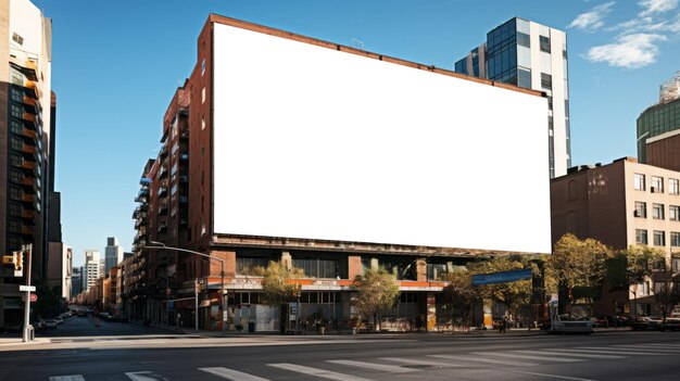 City billboard mockup Outdoor advertising mockup advertising display