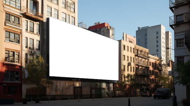 City billboard mockup Outdoor advertising mockup advertising display