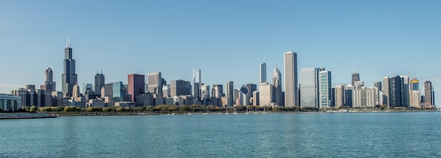 Photo city of chicago skyline