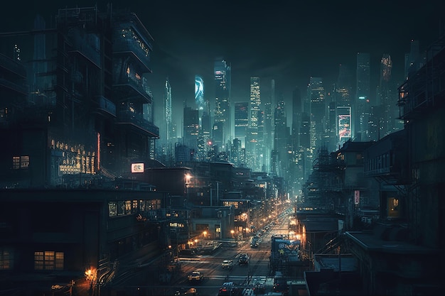 The city of cyberpunk wallpapers