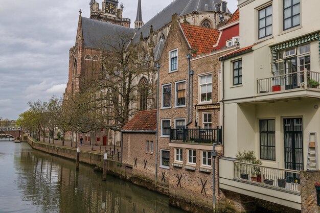 Photo the city of dordrecht in the netherlands