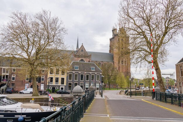 Foto la città di dordrecht nei paesi bassi