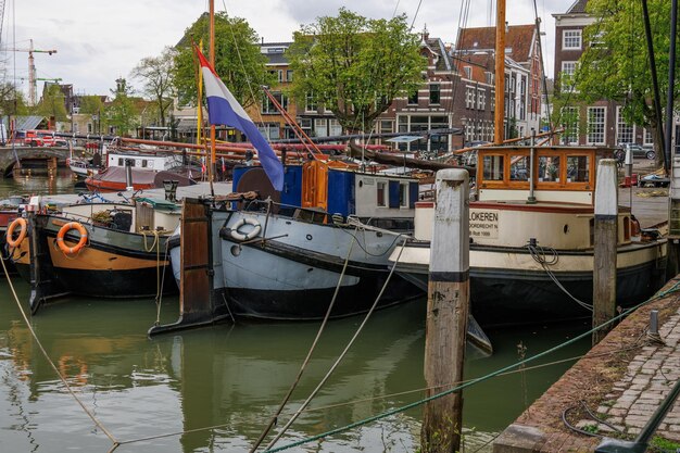 Photo the city of dordrecht in the netherlands