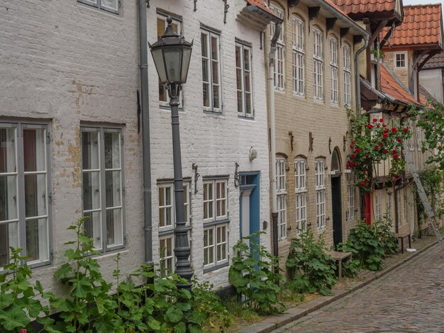 the city of Flensburg at the baltic sea