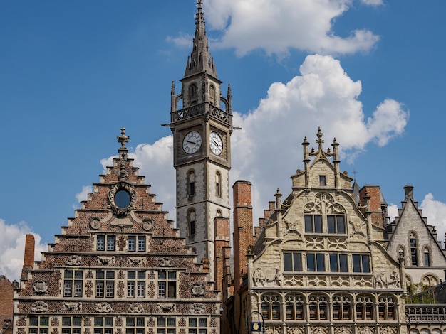 Photo the city of gent in belgium