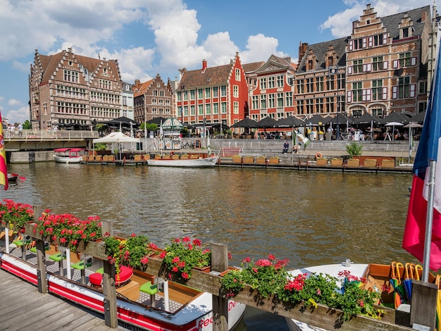 Photo the city of gent in belgium