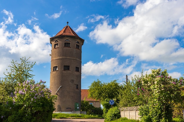 city of gvardeysk urban landscape water tower