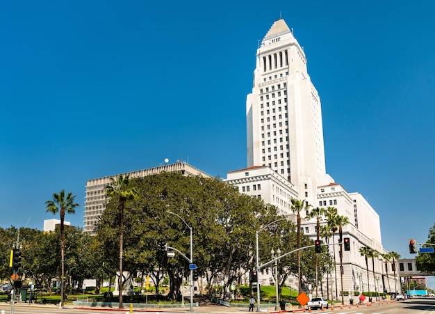 City hall of los angeles in california united states