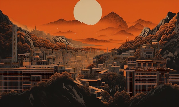 A city is the city of the golden moon