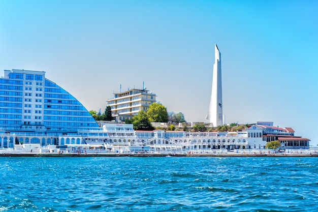 City landscape of Crimea and the Black Sea coast Resort town Sevastopol