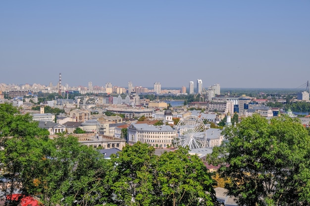 City landscape view of Kiev