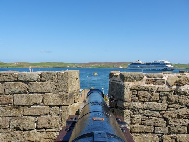 Photo the city of lerwick on the shetland islands