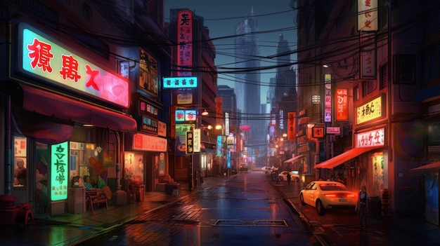 The city of neon lights