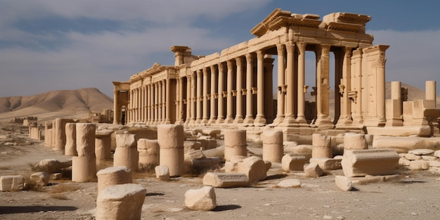 The city of Palmyra lies