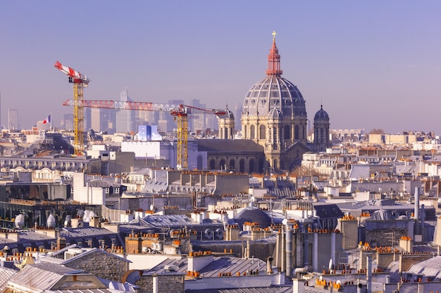 City rooftops Paris France