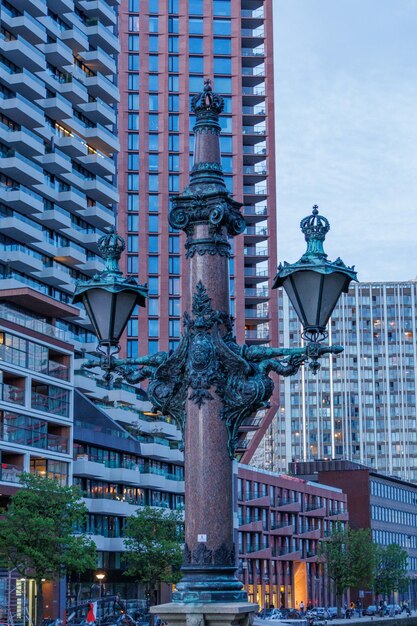 Photo the city of rotterdam in the netherlands