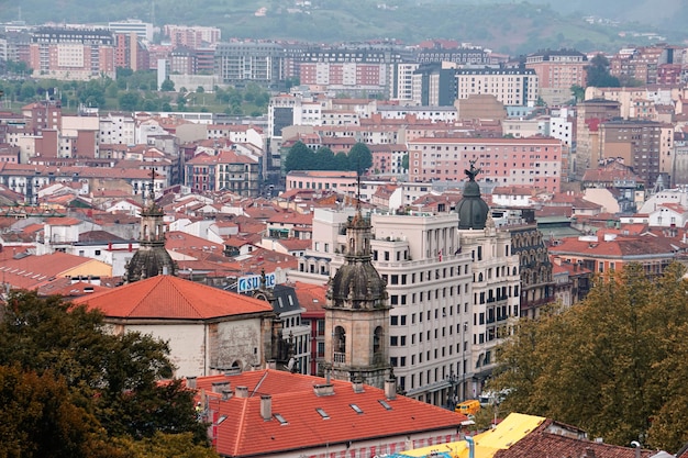 スペインのビルバオ市からの街並み旅行先