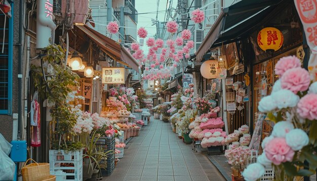 a city scene on White Day