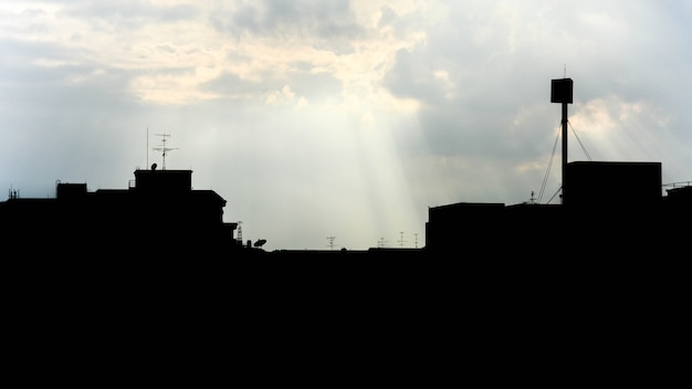 City silhouette Bangkok, Thailand