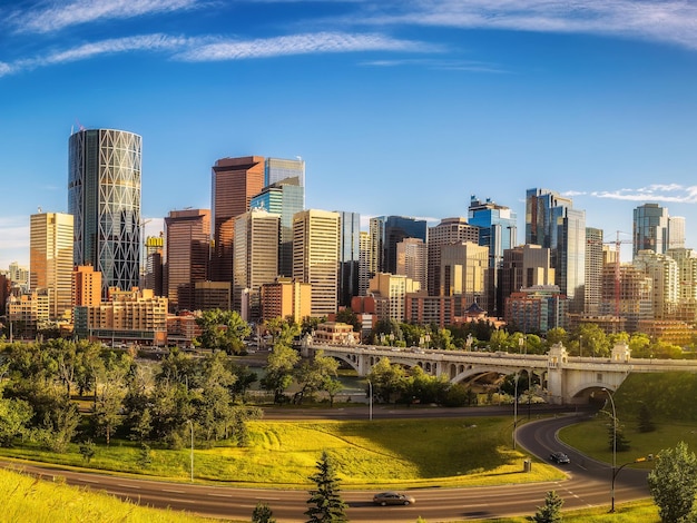 City skyline of Calgary Canada