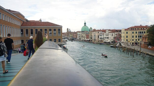 The city spotted from the bridge