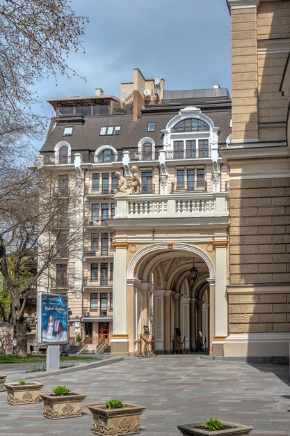 City square Palais Royal in Odessa Ukraine