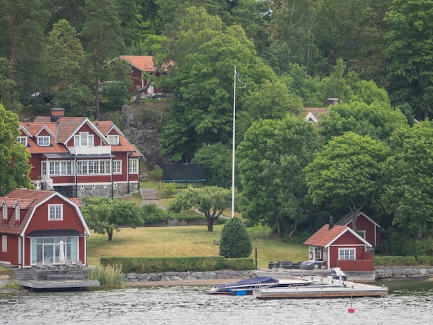 Photo the city of stockholm and the baltic sea in sweden