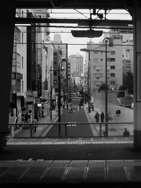 Foto strada della città in giappone