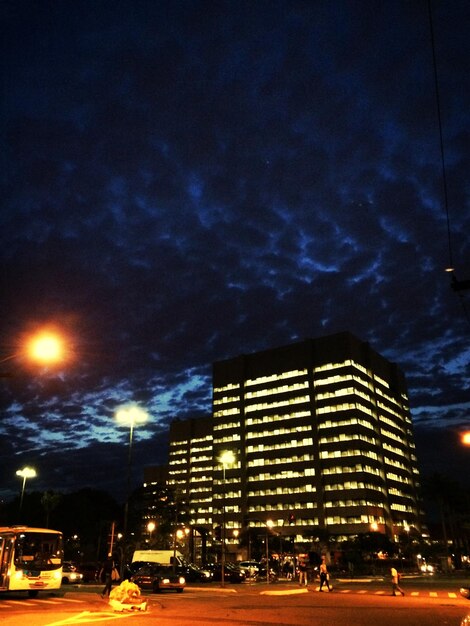 City street at night