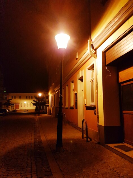 City street at night