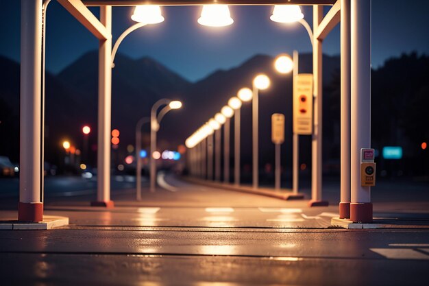 街路 交差点 ストリートライト 美しい街の壁紙の背景