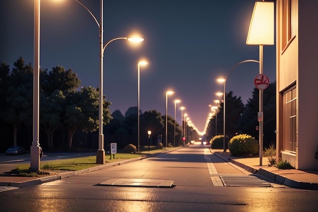 写真 街路 交差点 ストリートライト 美しい街の壁紙の背景