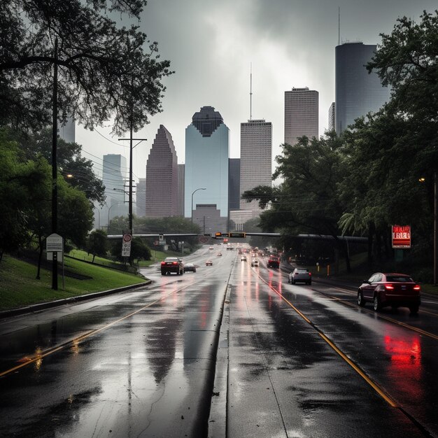 a city street with a sign that says " chicago " on it.