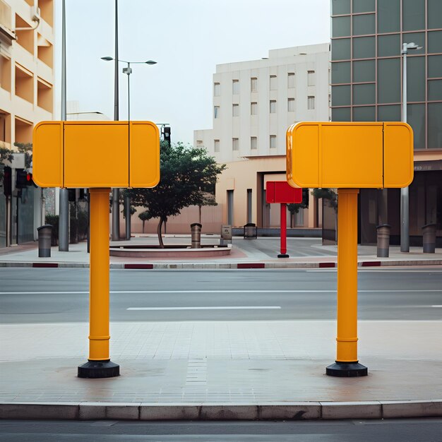 City thoroughfares displaying comprehensive and easily readable signs