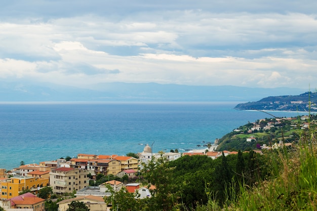 The city of tropea in the province of vibo valentia calabria italy