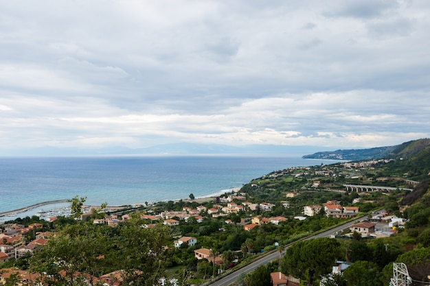 The city of tropea in the province of vibo valentia calabria italy