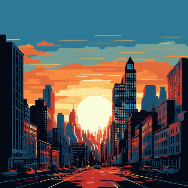 city vector