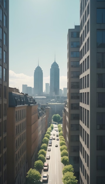 City View On A Bright Day