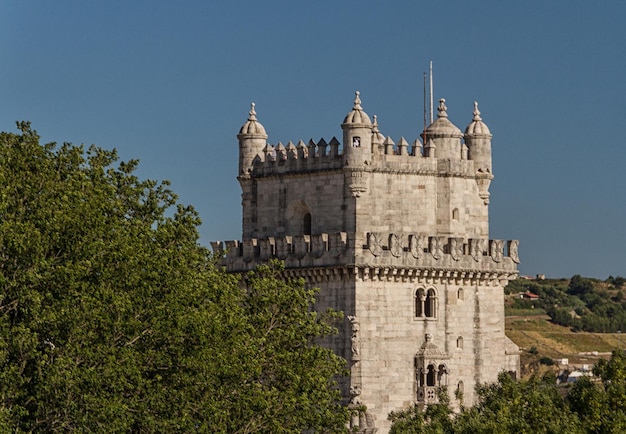 Foto vista sulla città di lisbona portogallo